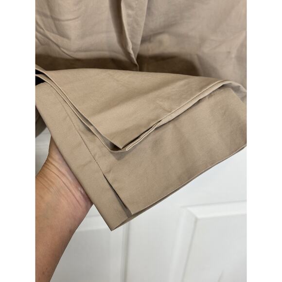 Lafayette 148 New York Bleecker Crop Leg Pants Career Trousers Khaki Tan Size 12 - Picture 4 of 9